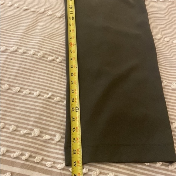 Lululemon Noir Crop Pant Navy Wide Leg High Rise Belted Tie Waist Capri Sz 4 - Picture 12 of 15